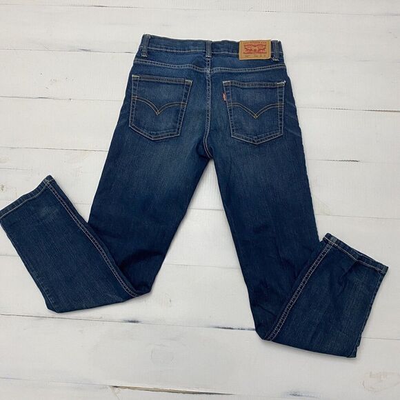 Levi’s Boys 502 Regular Taper Jeans Sz 12 REG 26 X 26 Adjustable Waist - Picture 2 of 16